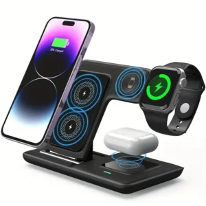 Support téléphone voiture à charge sans fil rapide allie fixation sécurisée et alimentation Qi jusqu’à 15 W, pour recharger votre smartphone pendant la conduite sans câble encombrant  Fonctionnalités clés Rotation 360° & bras ajustable : pivot complet et potence télescopique pour trouver l’angle de vue idéal, compatible tableau de bord, pare-brise ou grille d’aération  Charge rapide Qi : puissance adaptative de 7,5 W à 15 W selon l’appareil, pour un remplissage d’énergie optimisé et sans surchauffe  Stabilité renforcée : patins antidérapants et système de verrouillage renforcé pour maintenir solidement le téléphone, même sur routes accidentées  Installation & compatibilité Plug‑and‑play : se clipse en quelques secondes à la grille d’aération, au pare‑brise ou se pose par ventouse sur le tableau de bord, sans outil. Universel Qi : fonctionne avec tous les smartphones avec charge sans fil (iPhone, Samsung Galaxy, Google Pixel, etc.). Sécurité routière : libérez vos mains et gardez les yeux sur la route, tout en profitant d’un chargeur performant pour vos trajets quotidiens. Profitez d’un support malin, sûr et rapide pour garder votre téléphone toujours opérationnel, sans le moindre fil !